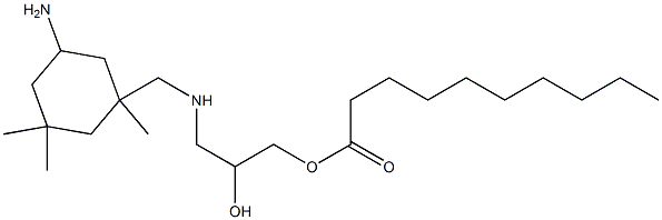 1-[[(5-Amino-1,3,3-trimethylcyclohexyl)methyl]amino]-3-(1-oxodecyloxy)-2-propanol Structure