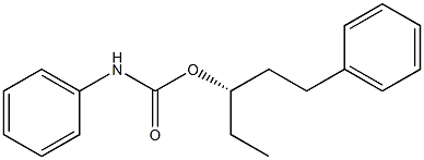 (-)-N-Phenylcarbamic acid (S)-1-phenylpentane-3-yl ester Structure