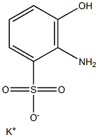 2-Amino-3-hydroxybenzenesulfonic acid potassium salt Structure