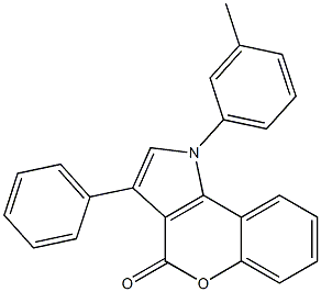 1-(3-Methylphenyl)-3-phenyl[1]benzopyrano[4,3-b]pyrrol-4(1H)-one Structure