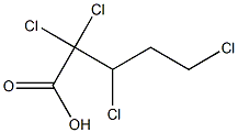 2,2,3,5-Tetrachlorovaleric acid 구조식 이미지