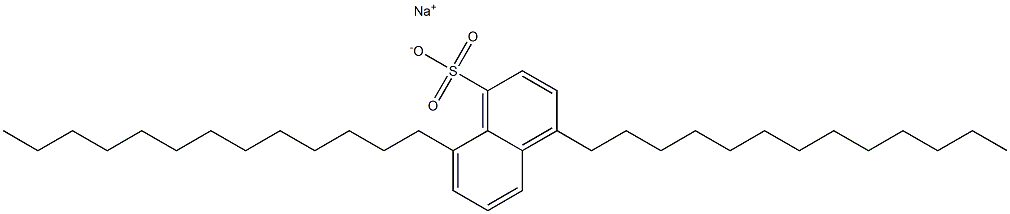 4,8-Ditridecyl-1-naphthalenesulfonic acid sodium salt Structure
