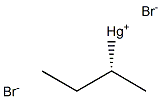 [R,(-)]-sec-Butylmercury(II) bromide Structure