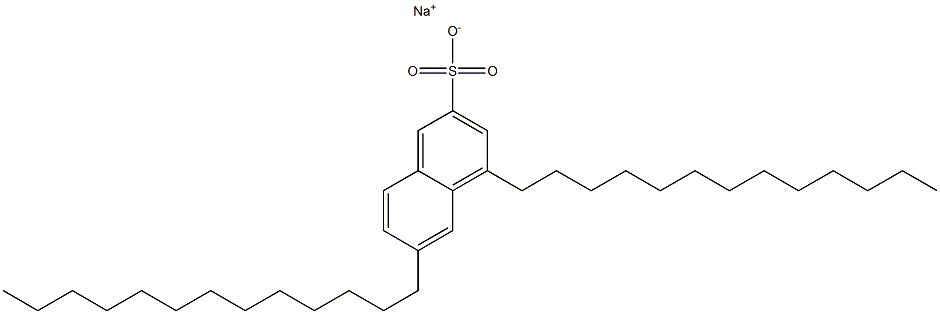 4,6-Ditridecyl-2-naphthalenesulfonic acid sodium salt 구조식 이미지