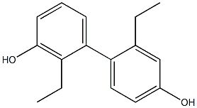 2,2'-Diethyl-1,1'-biphenyl-3,4'-diol Structure