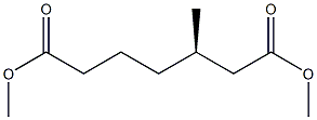 [R,(+)]-3-Methylpimelic acid dimethyl ester Structure