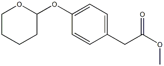 [p-(Tetrahydro-2H-pyran-2-yloxy)phenyl]acetic acid methyl ester Structure