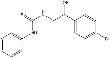 1-[2-(4-Bromophenyl)-2-hydroxyethyl]-3-phenylthiourea Structure