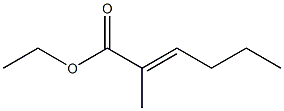 2-Methyl-2-hexenoic acid ethyl ester 구조식 이미지