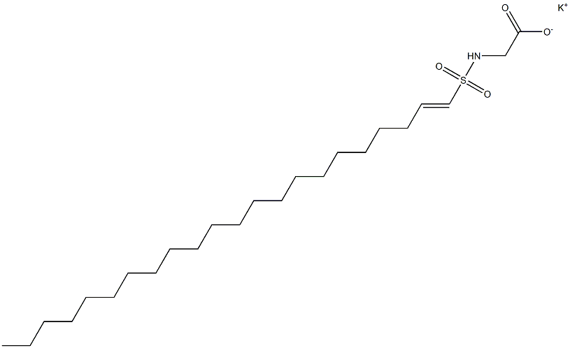 N-(1-Docosenylsulfonyl)glycine potassium salt 구조식 이미지