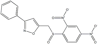 3-Phenyl-5-[[(2,4-dinitrophenyl)sulfinyl]methyl]isoxazole Structure