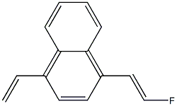 1-(2-Fluoroethenyl)-4-ethenylnaphthalene 구조식 이미지