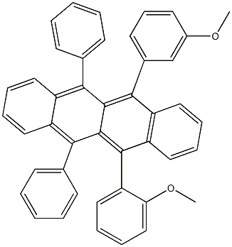 5-(2-Methoxyphenyl)-12-(3-methoxyphenyl)-6,11-diphenylnaphthacene 구조식 이미지