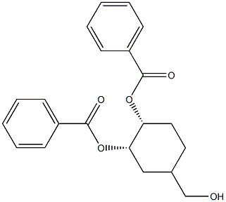 (3S,4R)-3,4-Bis(benzoyloxy)cyclohexanemethanol Structure