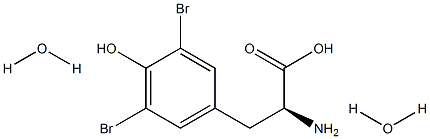 3,5-Dibromo-L-tyrosine dihydrate Structure