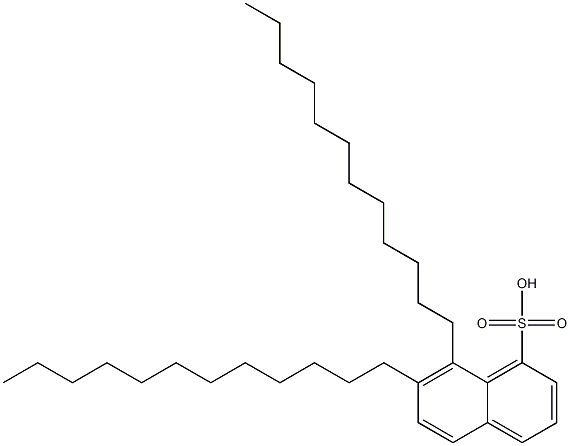 7,8-Didodecyl-1-naphthalenesulfonic acid Structure