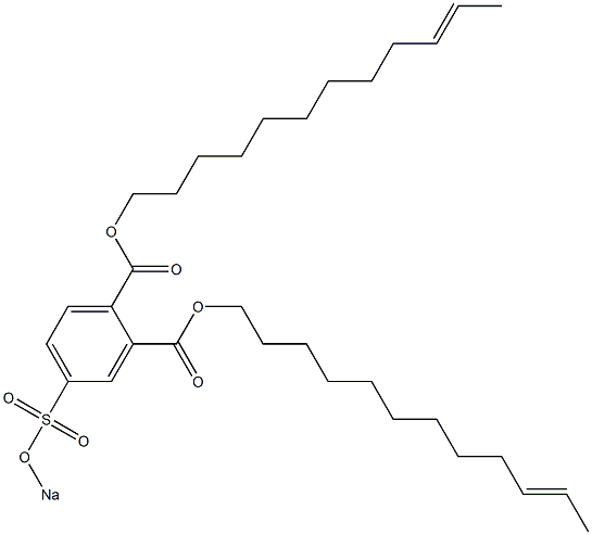 4-(Sodiosulfo)phthalic acid di(10-dodecenyl) ester 구조식 이미지