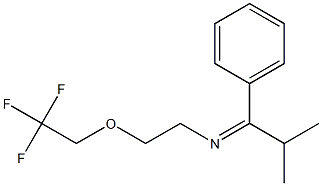 N-[2-[(2,2,2-Trifluoroethyl)oxy]ethyl]-2-methyl-1-phenylpropylideneamine 구조식 이미지