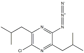 2-Azido-5-chloro-3,6-diisobutylpyrazine Structure