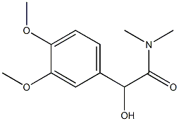 (+)-3,4-Dimethoxy-N,N-dimethyl-L-mandelamide Structure