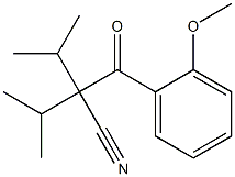 2-Isopropyl-2-(2-methoxybenzoyl)-3-methylbutanenitrile Structure