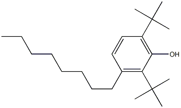 2,6-Di-tert-butyl-3-octylphenol 구조식 이미지