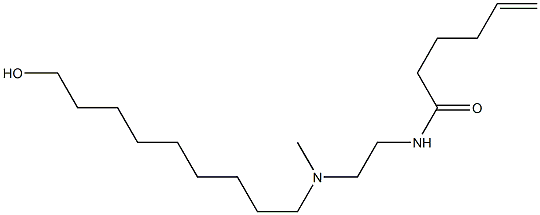 N-[2-[N-(9-Hydroxynonyl)-N-methylamino]ethyl]-5-hexenamide Structure