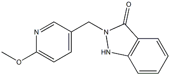 2-[(6-Methoxy-3-pyridinyl)methyl]-1H-indazol-3(2H)-one Structure