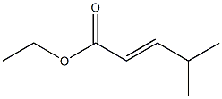 Ethyl 4-methyl-2-pentenoate Structure