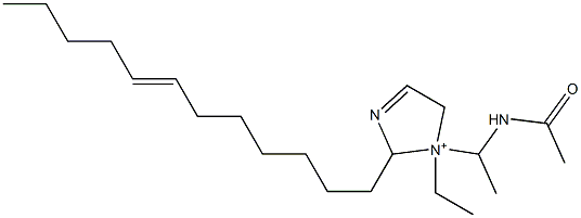 1-[1-(Acetylamino)ethyl]-2-(7-dodecenyl)-1-ethyl-3-imidazoline-1-ium 구조식 이미지