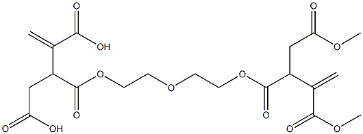3,3'-[Oxybisethylenebis(oxycarbonyl)]bis(1-butene-2,4-dicarboxylic acid dimethyl) ester Structure