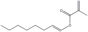 Methacrylic acid (1-octenyl) ester 구조식 이미지