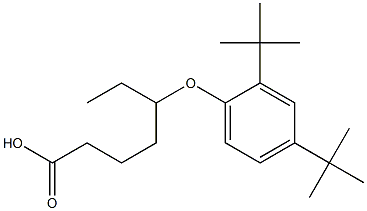 5-(2,4-Di-tert-butylphenoxy)heptanoic acid Structure