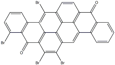 6,7,9,13-Tetrabromo-8,16-pyranthrenedione 구조식 이미지