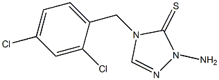 1-Amino-4-(2,4-dichlorobenzyl)-1H-1,2,4-triazole-5(4H)-thione Structure