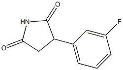 2-(m-Fluorophenyl)succinimide Structure