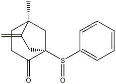 (1R,5S)-5-Methyl-6-methylene-1-(phenylsulfinyl)bicyclo[3.2.1]octan-2-one Structure