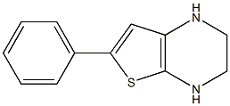 1,2,3,4-Tetrahydro-6-phenylthieno[2,3-b]pyrazine 구조식 이미지