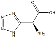 (S)-2-(1H-Tetrazol-5-yl)-2-aminoethanoic acid 구조식 이미지