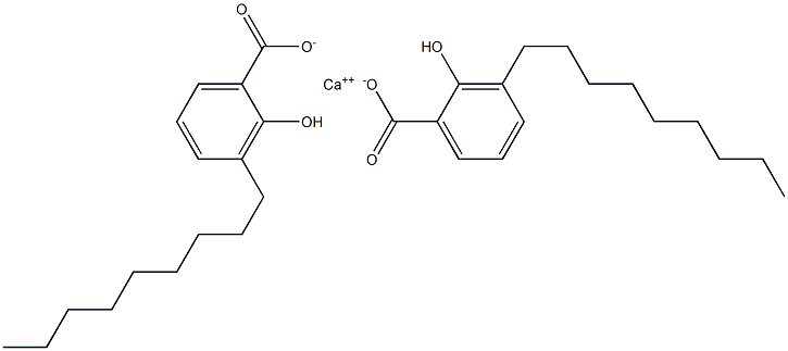 Bis(3-nonyl-2-hydroxybenzoic acid)calcium salt Structure