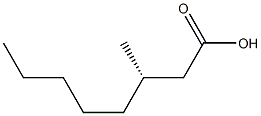 [S,(-)]-3-Methyloctanoic acid Structure