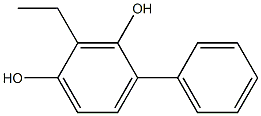 2-Ethyl-4-phenyl-1,3-benzenediol Structure