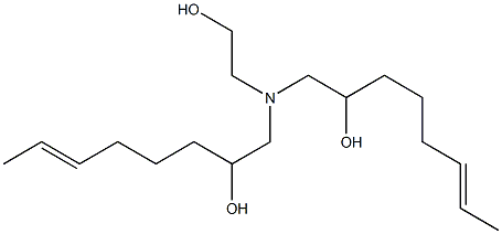 1,1'-[(2-Hydroxyethyl)imino]bis(6-octen-2-ol) 구조식 이미지