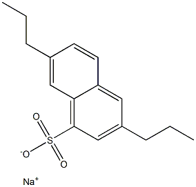 3,7-Dipropyl-1-naphthalenesulfonic acid sodium salt Structure