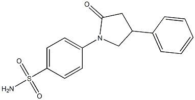 1-(p-Sulfamoylphenyl)-4-phenylpyrrolidin-2-one 구조식 이미지