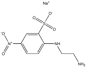 2-[(2-Aminoethyl)amino]-5-nitrobenzenesulfonic acid sodium salt 구조식 이미지