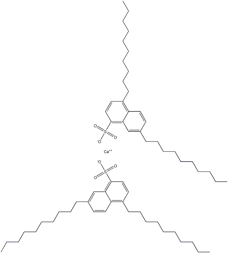 Bis(4,7-didecyl-1-naphthalenesulfonic acid)calcium salt 구조식 이미지