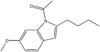 1-Acetyl-2-butyl-6-methoxy-1H-indole 구조식 이미지