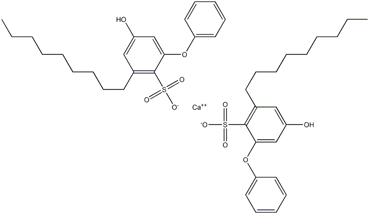 Bis(5-hydroxy-3-nonyl[oxybisbenzene]-2-sulfonic acid)calcium salt 구조식 이미지