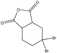 4,4-Dibromo-1,2-cyclohexanedicarboxylic anhydride 구조식 이미지